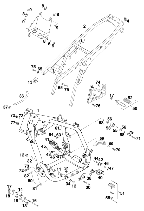 CADRE POUR 620 DUKE-E 37KW (EU)