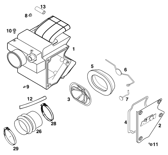 FILTRE A AIR POUR 620 DUKE-E 37KW (EU)