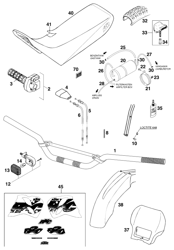 ACCESSOIRES POUR 620 ENDURO LIMITED (EU)