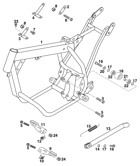 CADRE POUR 50 SX PRO SENIOR EU