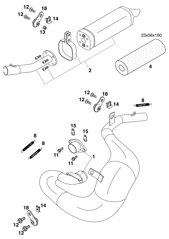 SYSTEME DECHAPPEMENT POUR 60 SX (EU)