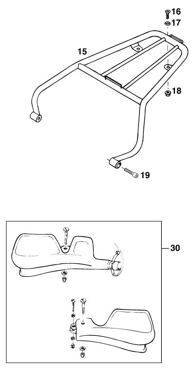 ACCESSOIRES POUR 125 LC2 100 98 (EU)