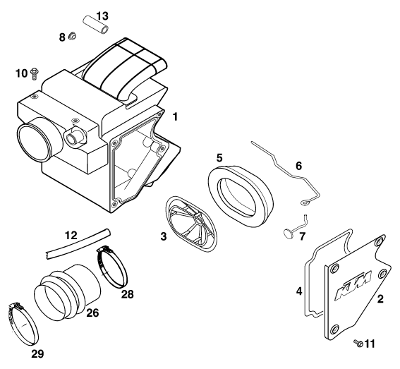 FILTRE A AIR POUR 640 ADVENTURE-R D (EU)