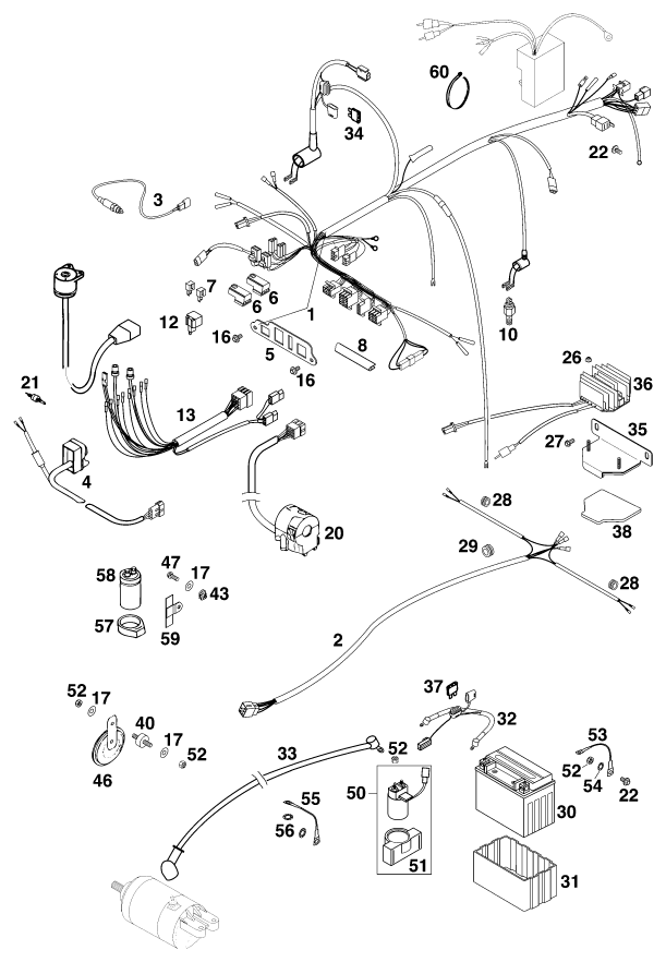 FAISCEAU DE CABLES POUR 640 ADVENTURE R D EU