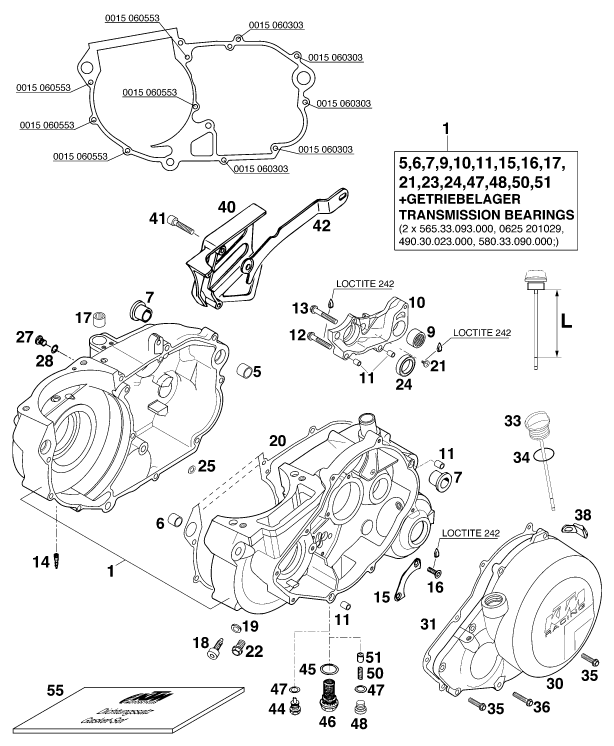 CARTER MOTEUR POUR 400 SX-C (EU)