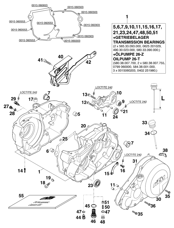 CARTER MOTEUR POUR 620 SUP-COMP (EU)