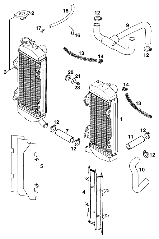 SYSTEME DE REFROIDISSEMENT POUR 620 SX EU