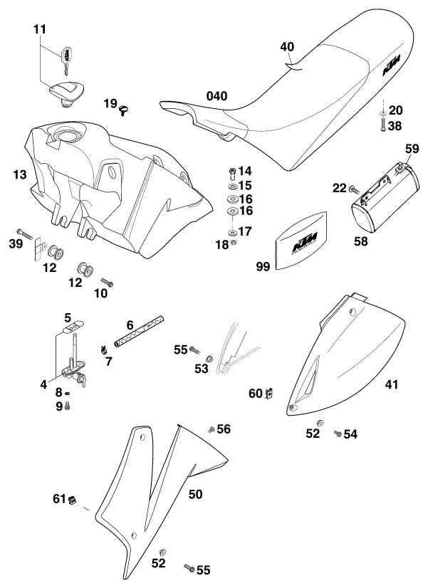 RESERVOIR SELLE POUR 400 LC 4 98 (EU)