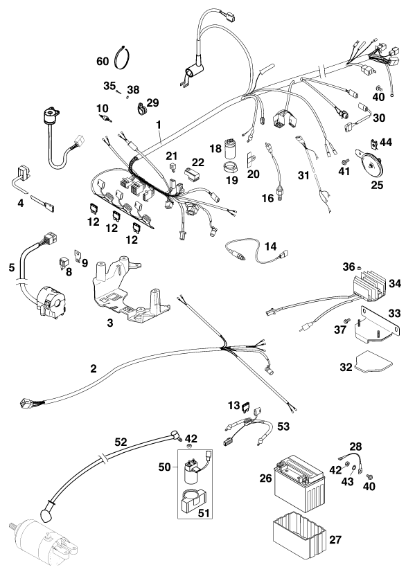 FAISCEAU DE CABLES POUR 640 LC 4 98 (EU)