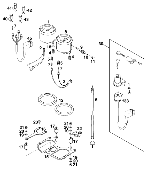 INSTRUMENTS SYSTEME DE VERROUILLAGE POUR 640 DUKE-E (EU)