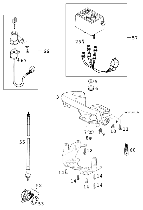 INSTRUMENTS SYSTEME DE VERROUILLAGE POUR 400 LC 4 98 (EU)