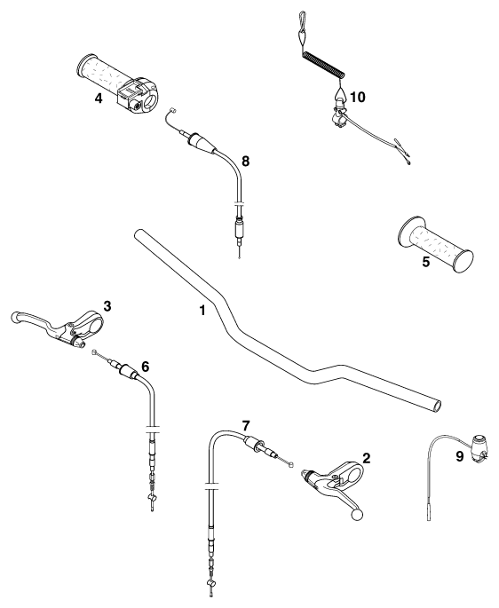GUIDON ARMATURES POUR 50 MINI ADVENTURE 99 EU