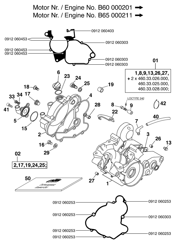 CARTER MOTEUR POUR 60 SX (EU)