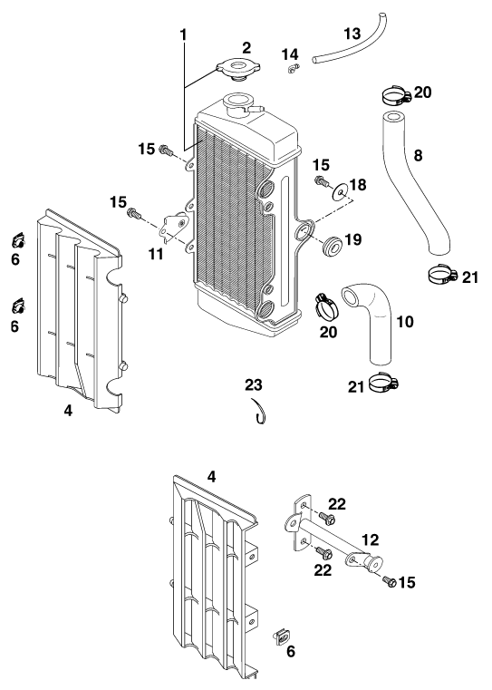 SYSTEME DE REFROIDISSEMENT POUR 65 SX EU