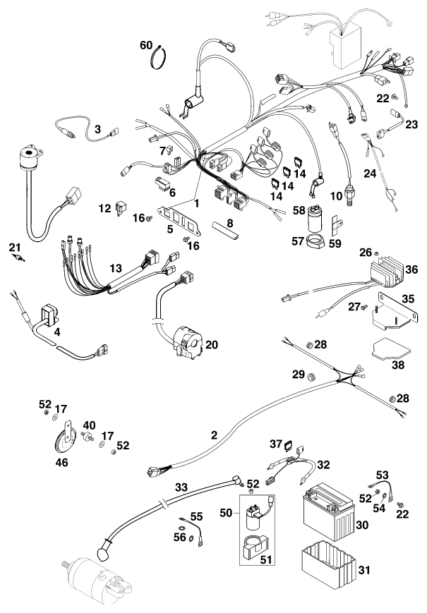 FAISCEAU DE CABLES POUR 640 ADVENTURE R EU