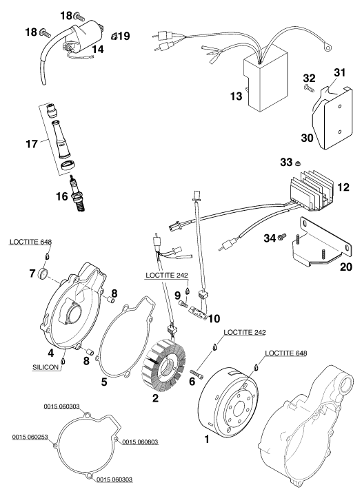 SYSTEME DE ALLUMAGE POUR 640 ADVENTURE R 2000 EU