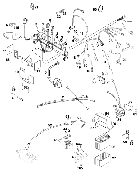 FAISCEAU DE CABLES POUR 640 DUKE IILIME EU