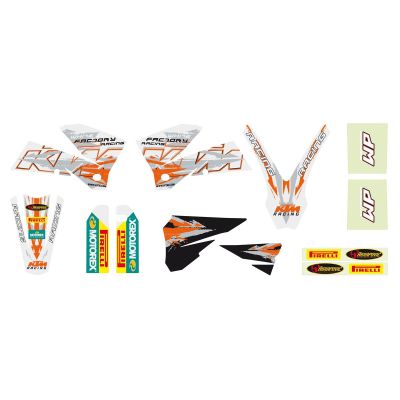 KIT DÉCO FACTORY KTM POUR SX-S / SX / EXC / EXC-E / SX-F / EXC-F / SM-R 