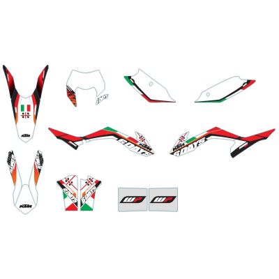 KIT DÉCO SIX DAYS ITALY KTM POUR EXC / EXC-F 