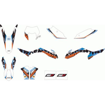 KIT DÉCO SIX DAYS ARGENTINA KTM POUR EXC / EXC-F 