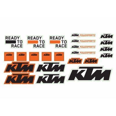 PLANCHE D’AUTOCOLLANTS KTM POUR ADVENTURE / SX / MINI ADVENTURE / SUPERMOTO / SX-S / EXC / EXC-E / DUKE / SX-F / EXC-F / FREERIDE / SM-R / EXC-R / SM-S / SX-C / SM-C / ENDURO / SUPERDUKE / SUPERENDURO / SM-T / RC / SM / FREERIDE E-SX / FREERIDE E-XC ...