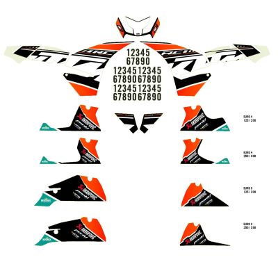 KIT DÉCO FACTORY KTM POUR RC 