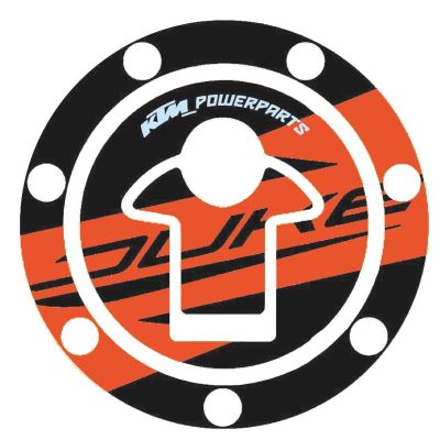 AUTOCOLLANT DE BOUCHON DE RÉSERVOIR DE CARBURANT KTM POUR DUKE 