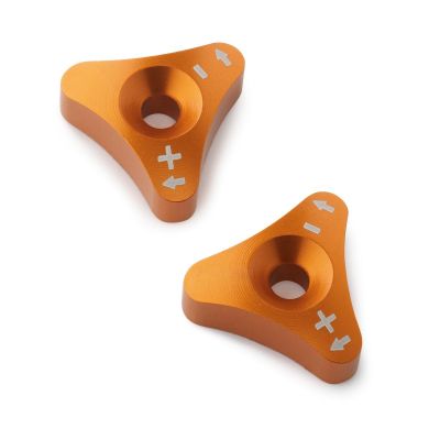 JEU DE MOLETTES DE RÉGLAGE FACTORY KTM POUR SX / SX-S / EXC / EXC-E / SX-F / EXC-F / FREERIDE / SM-R / EXC-R / SM-C / ENDURO / SUPER-MOTO / DUKE / FREERIDE E-SX / FREERIDE E-XC / FREERIDE E-SM 