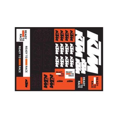 AUTOCOLLANTS KTM "TEAM CORPORATE STICKER SHEET"