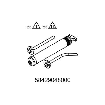 SERINGUE D'INJECTION D'HUILE KTM POUR FREERIDE E-SX / FREERIDE E-XC / FREERIDE E-SM 