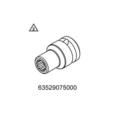 DOUILLE POLYGONALE KTM POUR DUKE / RC / ADVENTURE 