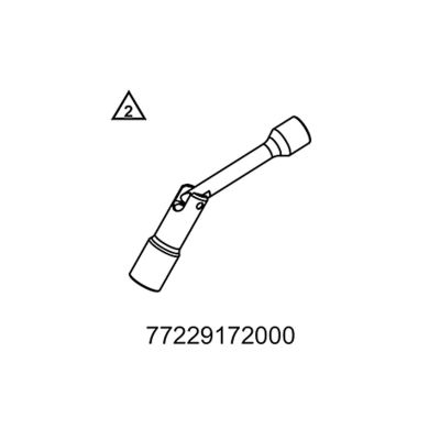 CLEF À BOUGIE AVEC ROTULE KTM POUR DUKE / RC / SX-F / EXC-F / FREERIDE / SM-R / EXC / ADVENTURE / ENDURO / SM-C / SUPERDUKE / SUPER ADVENTURE 