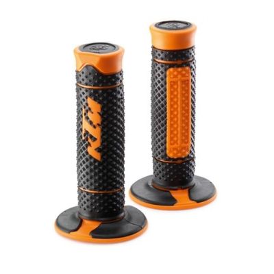 JEU DE POIGNEE KTM NOIR/ORANGE "GRIP SET" POUR SX/EXC