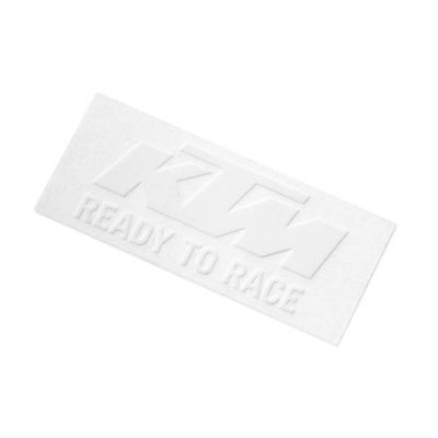 AUTOCOLLANT KTM BLANC "LOGO STICKER"